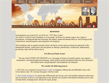 Tablet Screenshot of fondation-fyssen.org